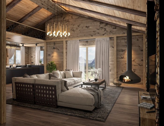 Wooden interior design - 67 photo Wooden interior design - 67 photo